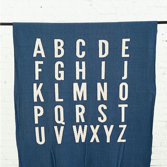 Modern Burlap Throw Blanket